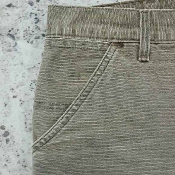 Vintage Carhartt B24 CHT Chestnut Faded Brown Carpenter Shorts 33x7.5 - Picture 8 of 13